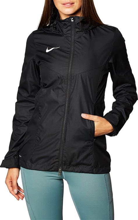 Nike Womens Academy 18 Hooded Rain Jacket, Black, Small